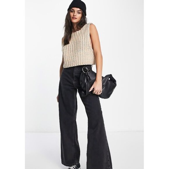 Free People Pastel Hoopla Chunky Knit Sweater Vest S - Picture 4 of 8